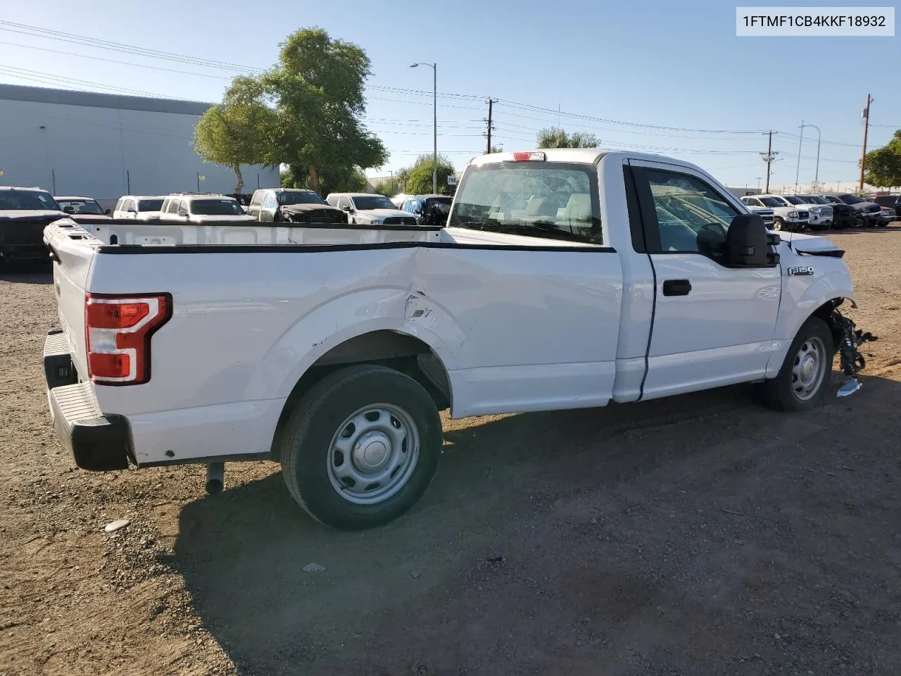 2019 Ford F150 VIN: 1FTMF1CB4KKF18932 Lot: 71257274