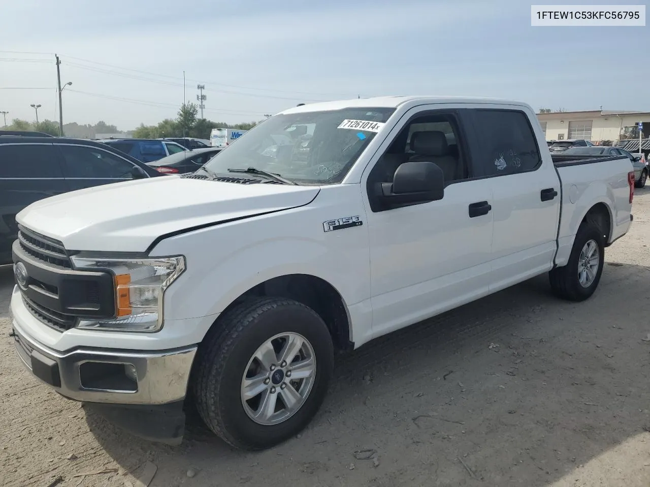 2019 Ford F150 Supercrew VIN: 1FTEW1C53KFC56795 Lot: 71261014