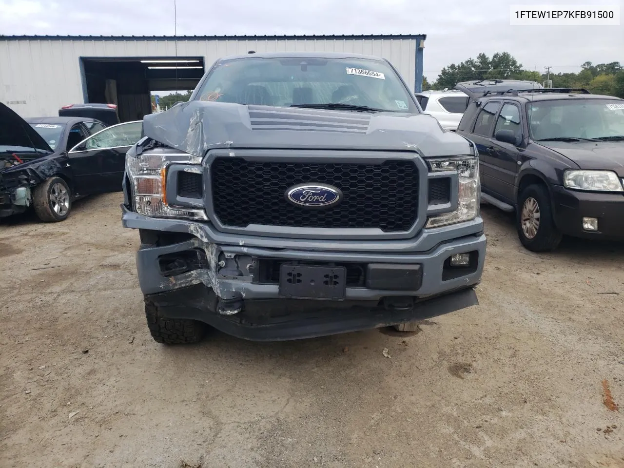 2019 Ford F150 Supercrew VIN: 1FTEW1EP7KFB91500 Lot: 71366654