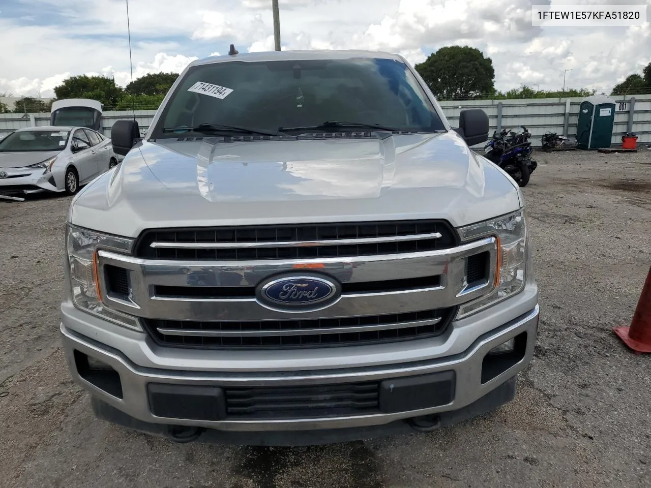 1FTEW1E57KFA51820 2019 Ford F150 Supercrew