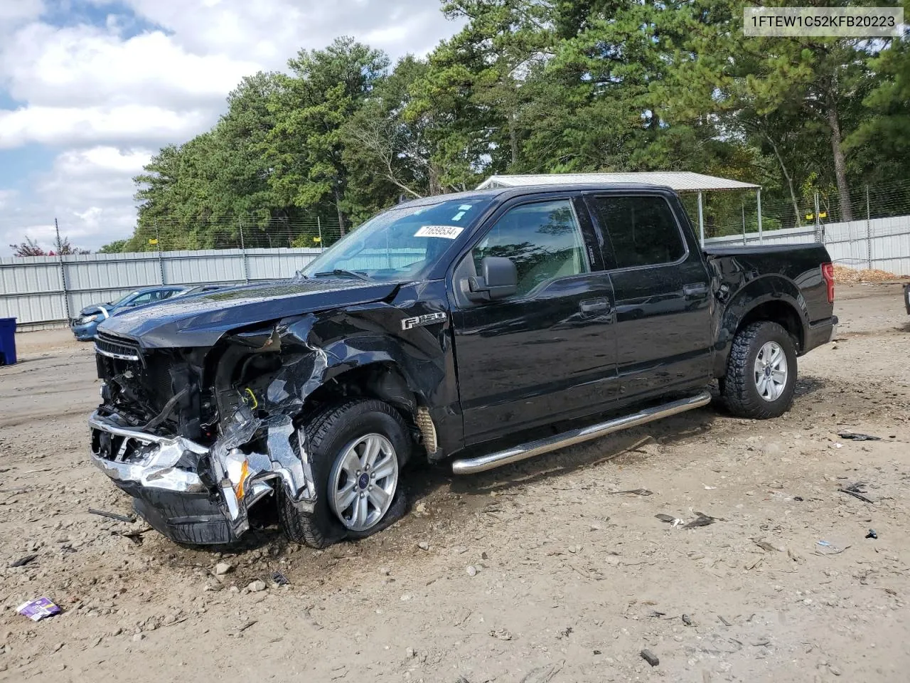 2019 Ford F150 Supercrew VIN: 1FTEW1C52KFB20223 Lot: 71659534