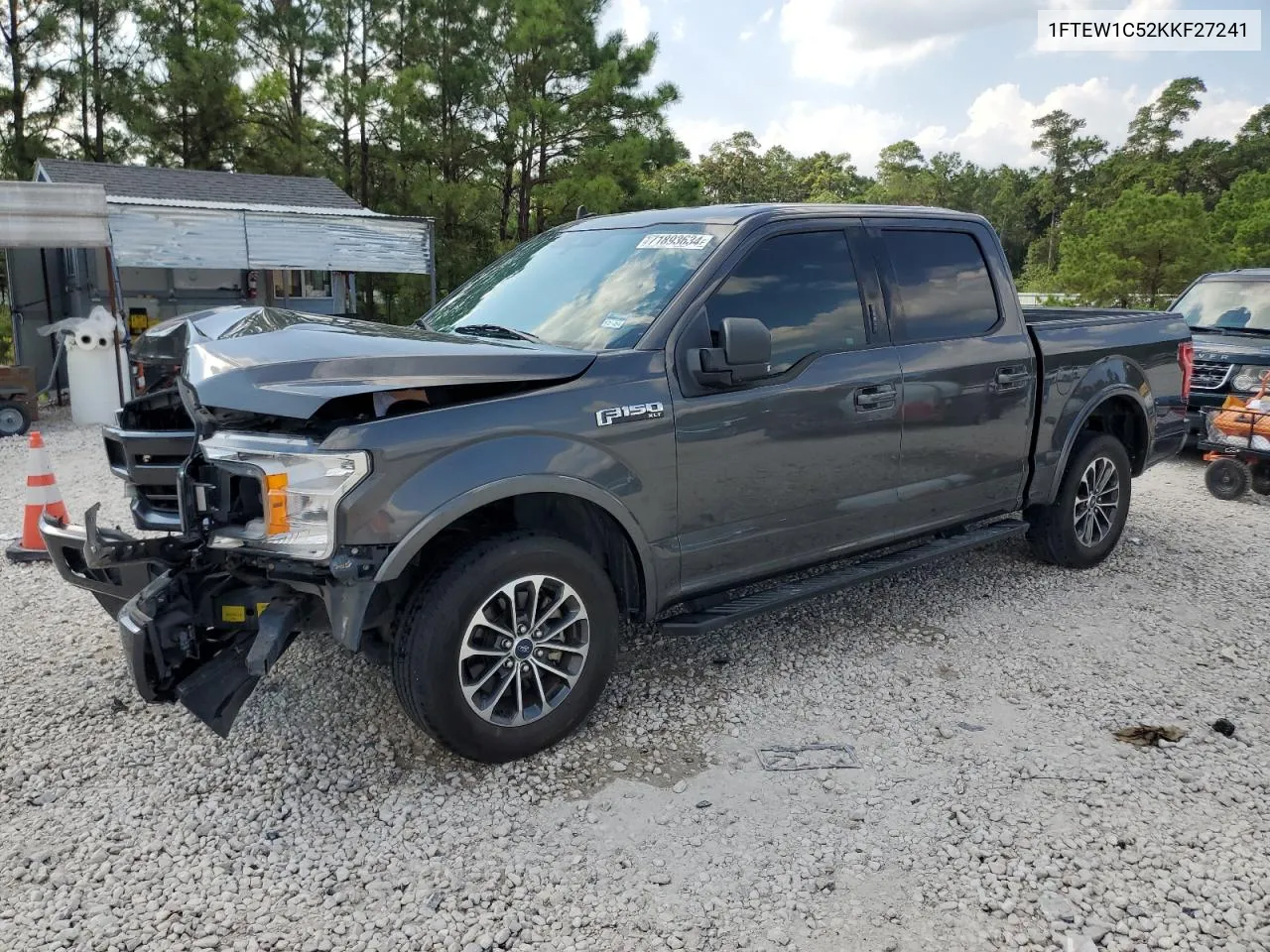 2019 Ford F150 Supercrew VIN: 1FTEW1C52KKF27241 Lot: 71893634