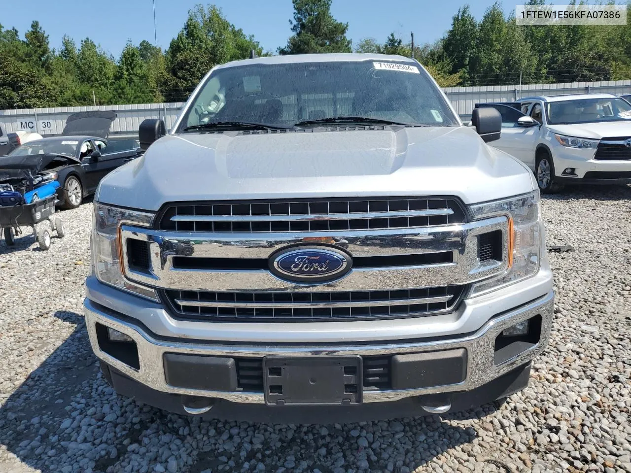 2019 Ford F150 Supercrew VIN: 1FTEW1E56KFA07386 Lot: 71929504