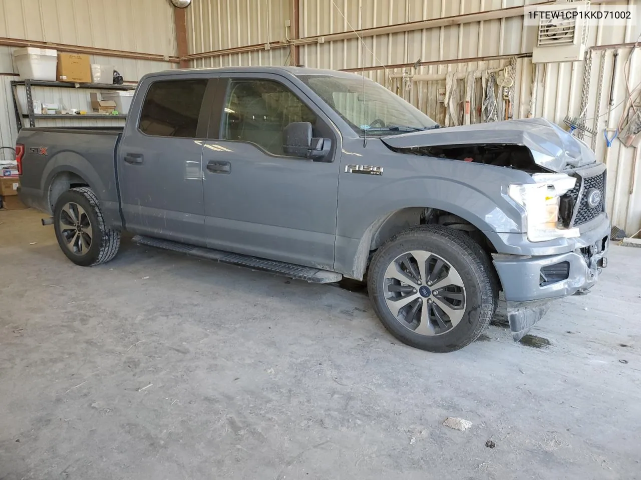 2019 Ford F150 Supercrew VIN: 1FTEW1CP1KKD71002 Lot: 71971414