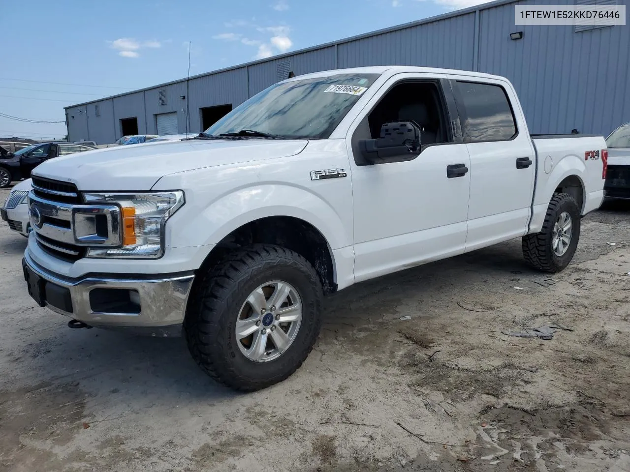 2019 Ford F150 Supercrew VIN: 1FTEW1E52KKD76446 Lot: 71976664