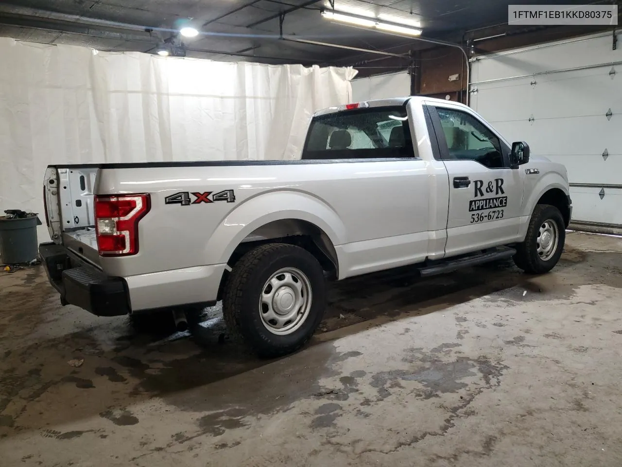 2019 Ford F150 VIN: 1FTMF1EB1KKD80375 Lot: 72040514