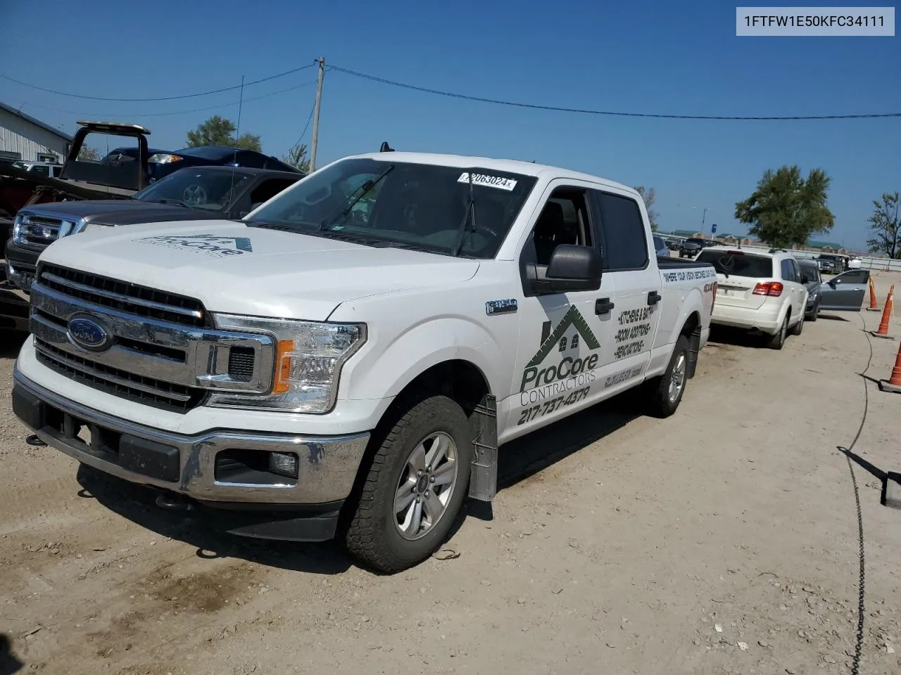 2019 Ford F150 Supercrew VIN: 1FTFW1E50KFC34111 Lot: 72063024