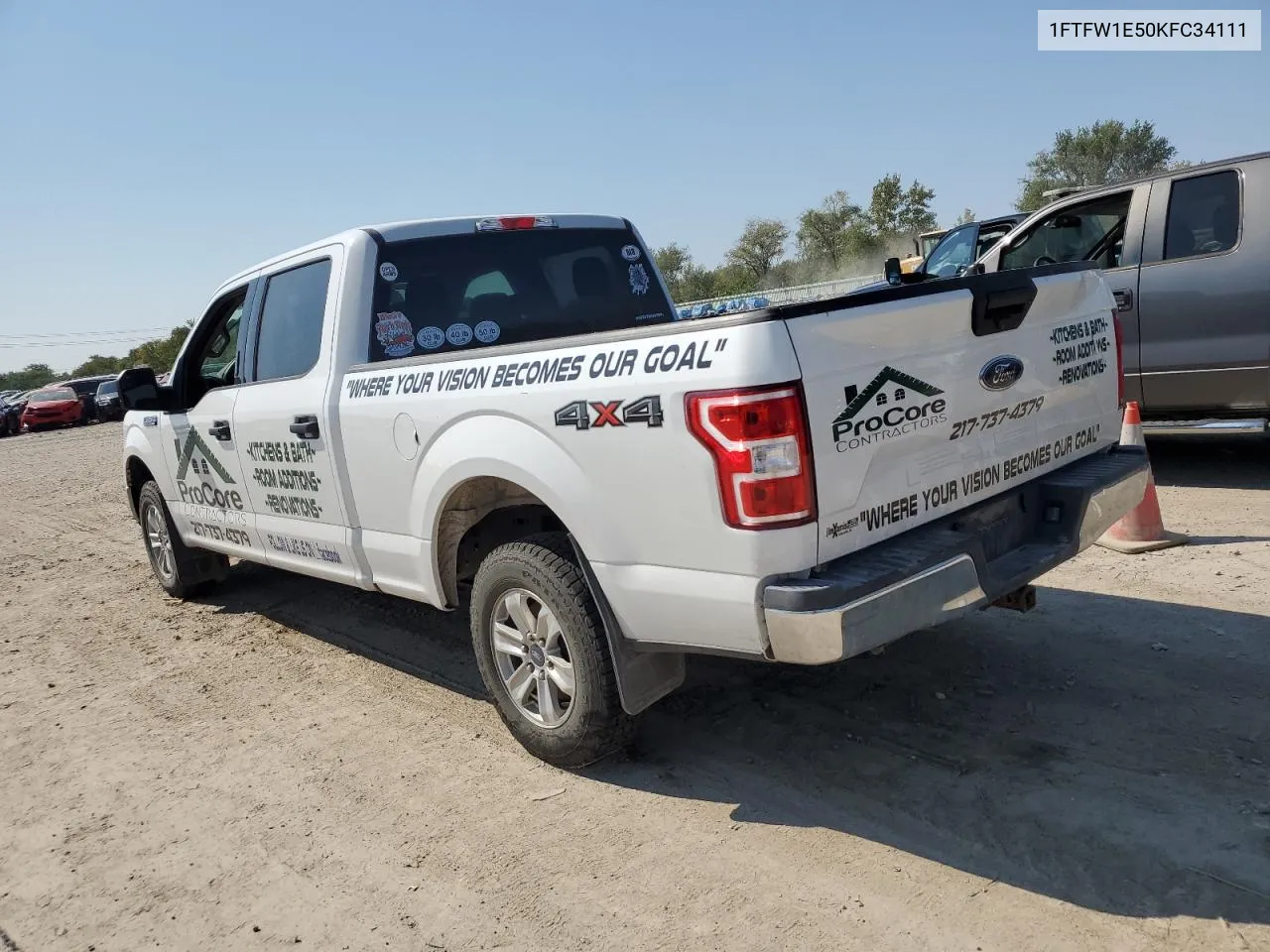 2019 Ford F150 Supercrew VIN: 1FTFW1E50KFC34111 Lot: 72063024