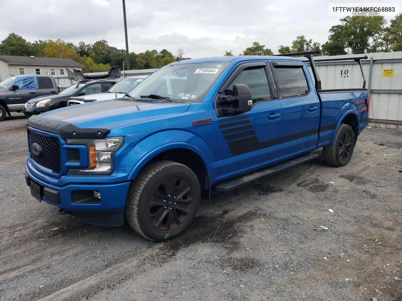 2019 Ford F150 Supercrew VIN: 1FTFW1E44KFC68883 Lot: 72108464