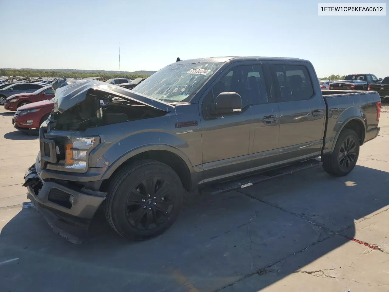 2019 Ford F150 Supercrew VIN: 1FTEW1CP6KFA60612 Lot: 72126554