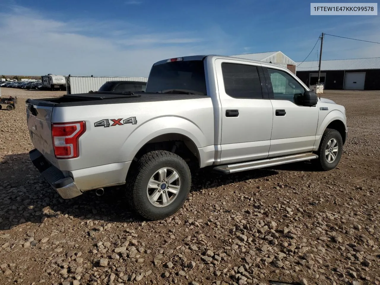 2019 Ford F150 Supercrew VIN: 1FTEW1E47KKC99578 Lot: 72189934