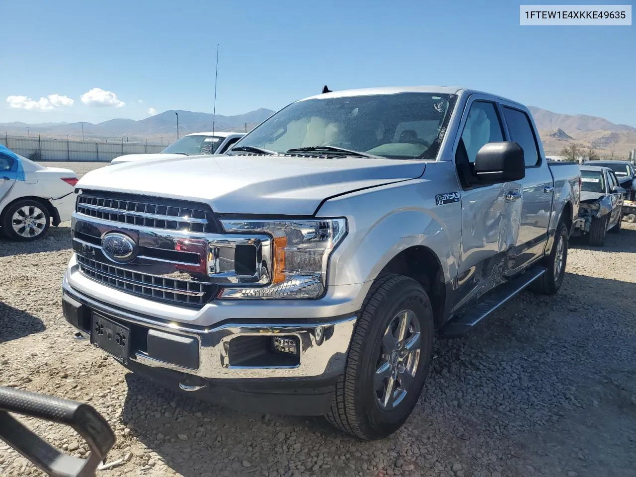 2019 Ford F150 Supercrew VIN: 1FTEW1E4XKKE49635 Lot: 72239554