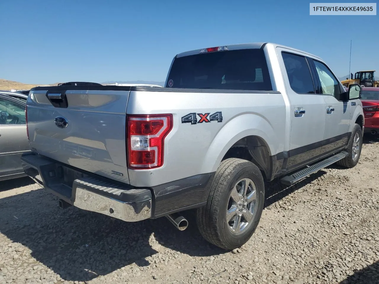 2019 Ford F150 Supercrew VIN: 1FTEW1E4XKKE49635 Lot: 72239554