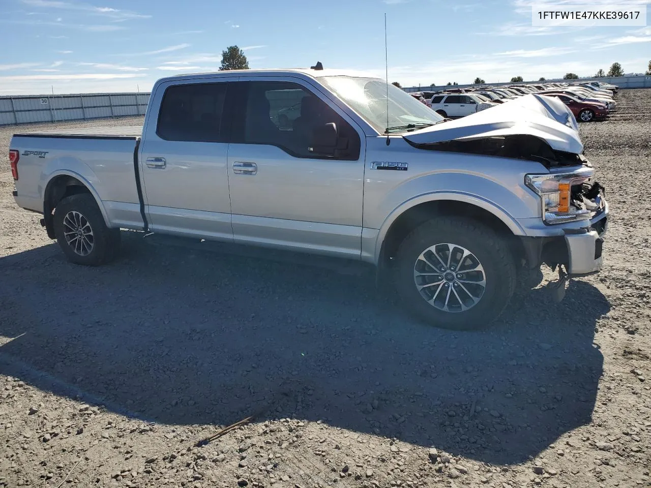 2019 Ford F150 Supercrew VIN: 1FTFW1E47KKE39617 Lot: 72356534