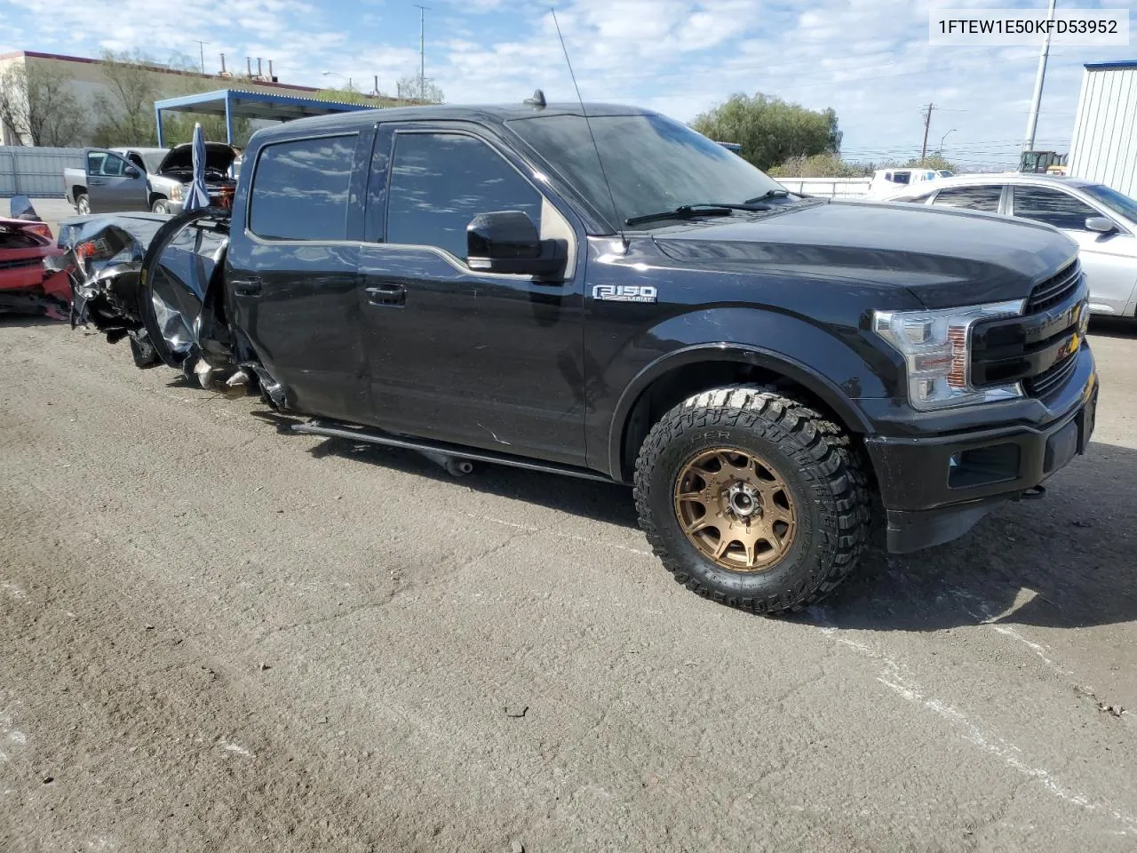 2019 Ford F150 Supercrew VIN: 1FTEW1E50KFD53952 Lot: 72425584