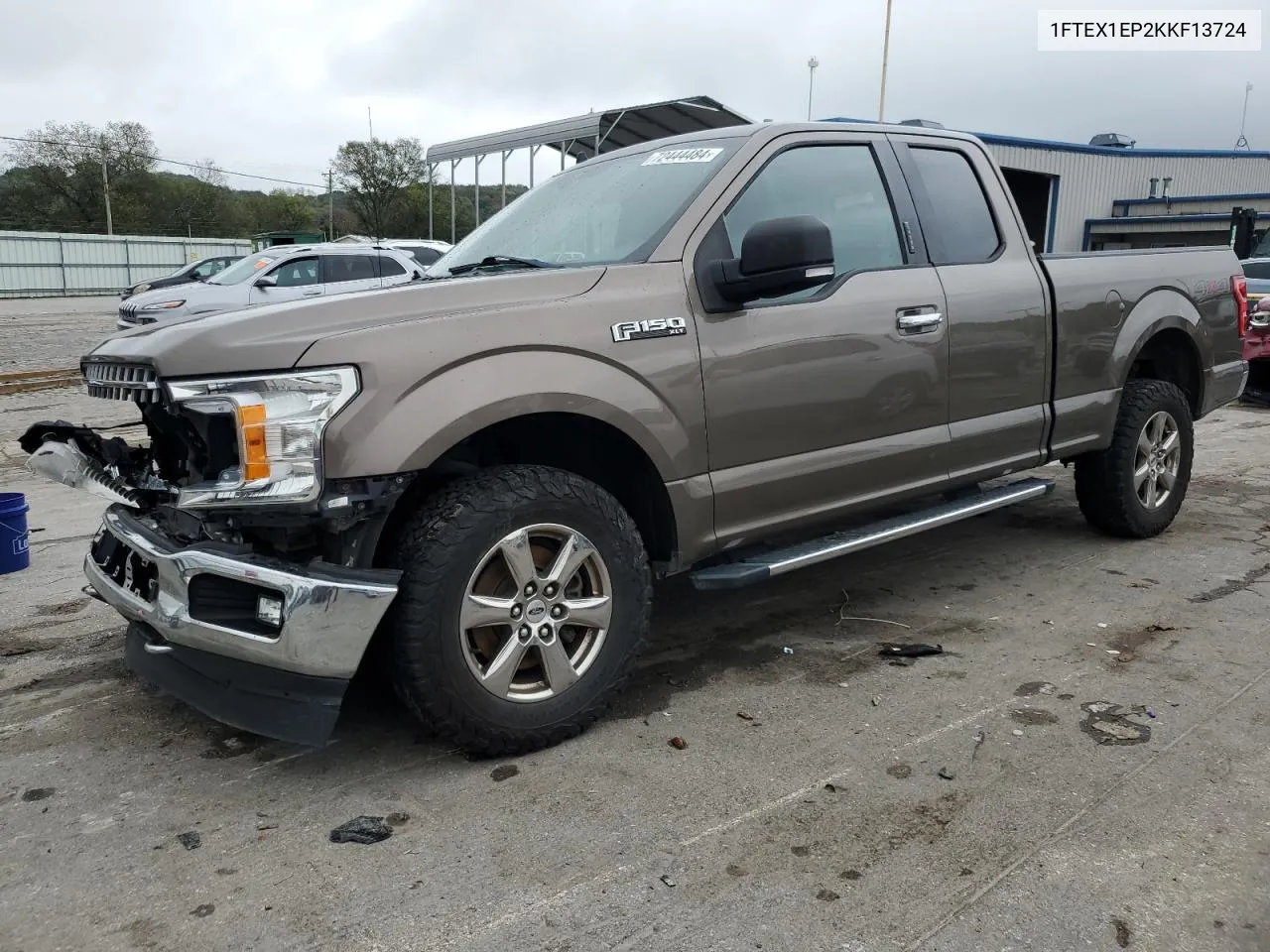 2019 Ford F150 Super Cab VIN: 1FTEX1EP2KKF13724 Lot: 72444484