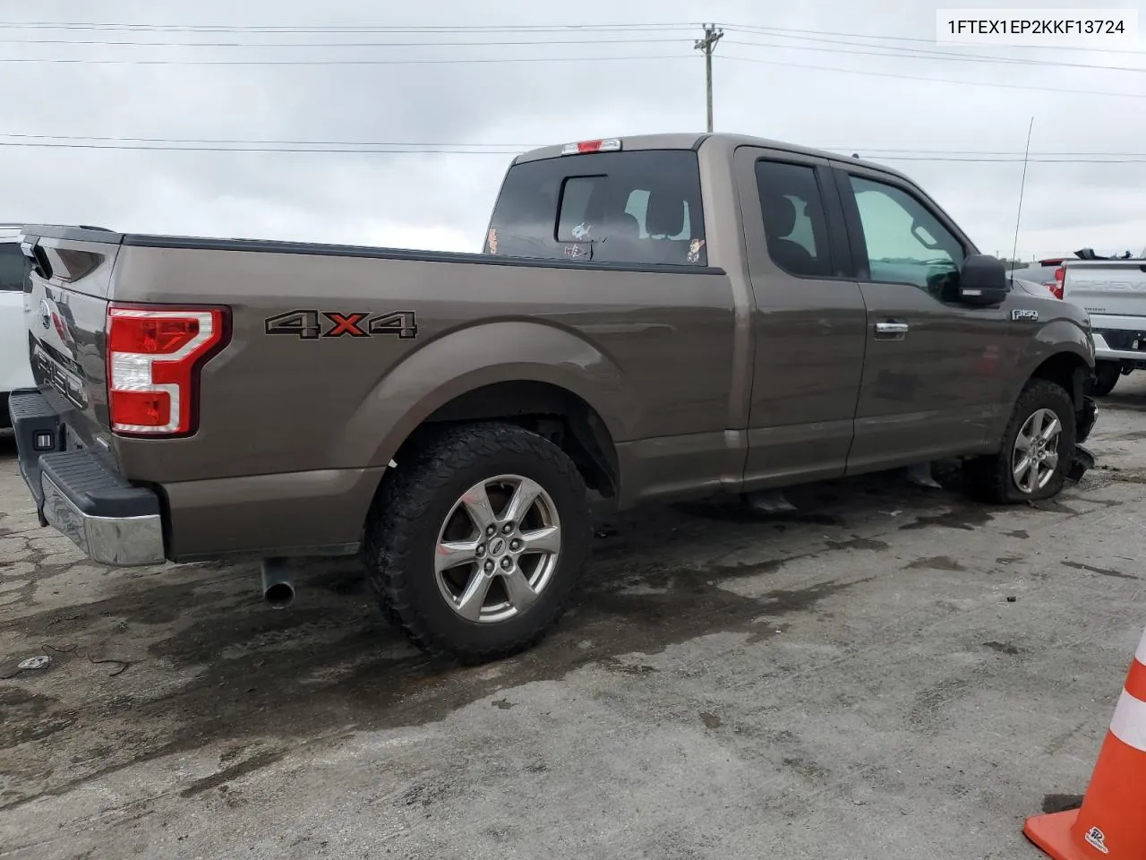 2019 Ford F150 Super Cab VIN: 1FTEX1EP2KKF13724 Lot: 72444484