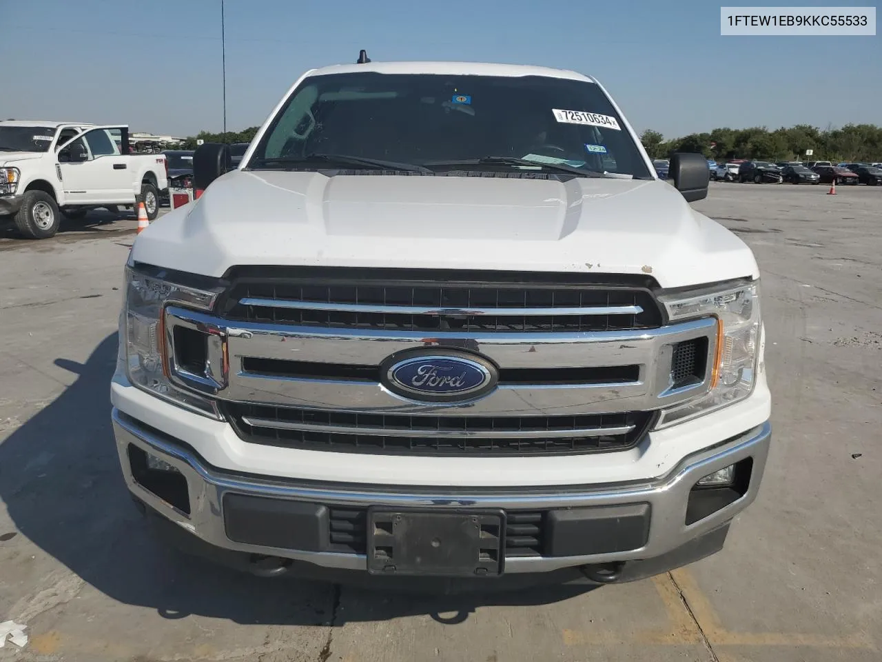 2019 Ford F150 Supercrew VIN: 1FTEW1EB9KKC55533 Lot: 72510634