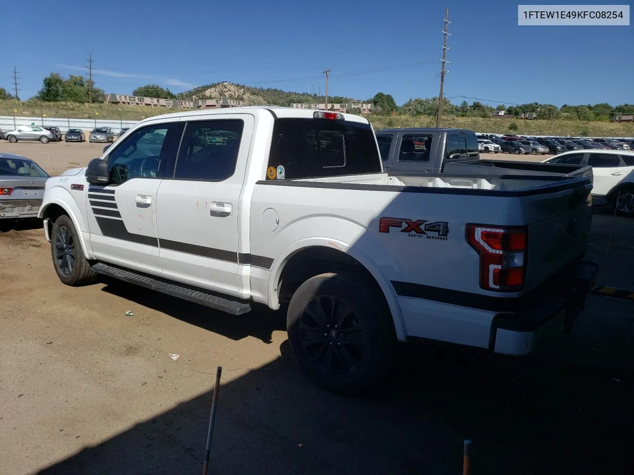 2019 Ford F150 Supercrew VIN: 1FTEW1E49KFC08254 Lot: 72519204