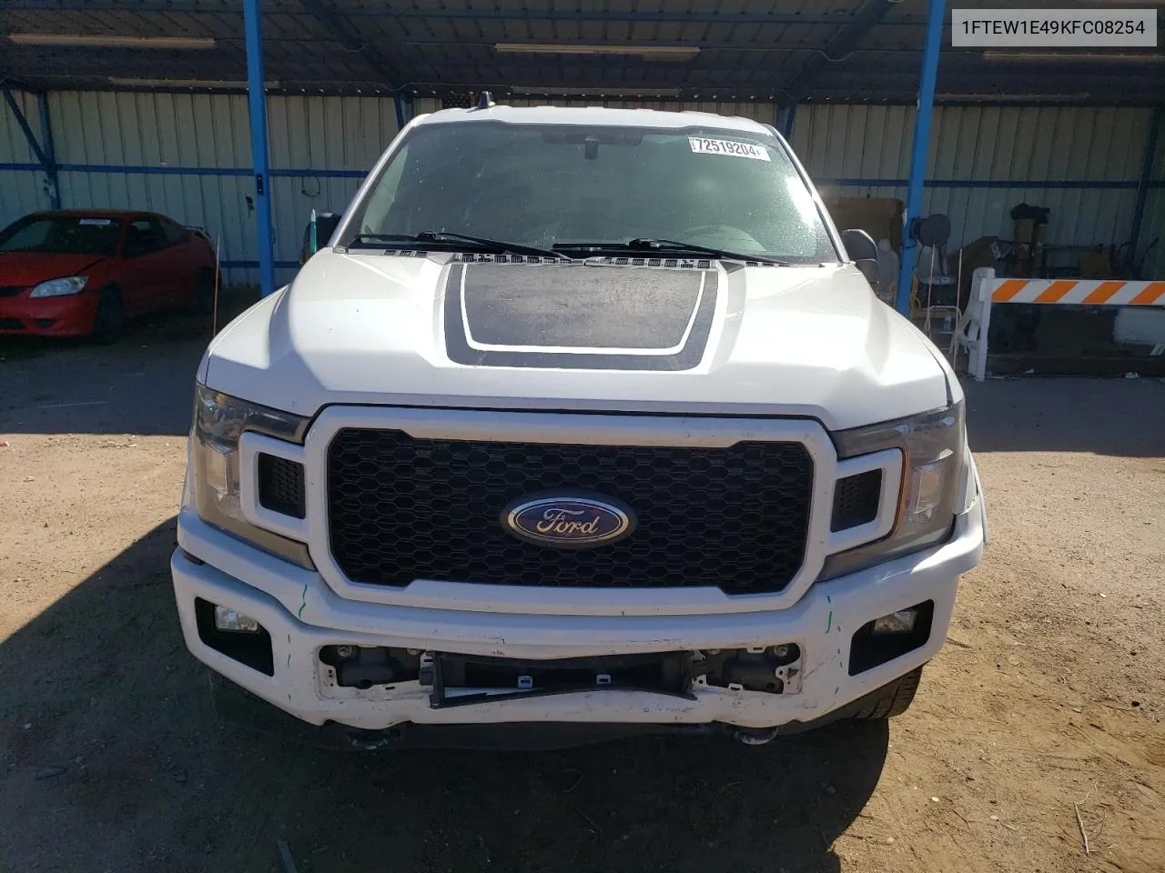 2019 Ford F150 Supercrew VIN: 1FTEW1E49KFC08254 Lot: 72519204