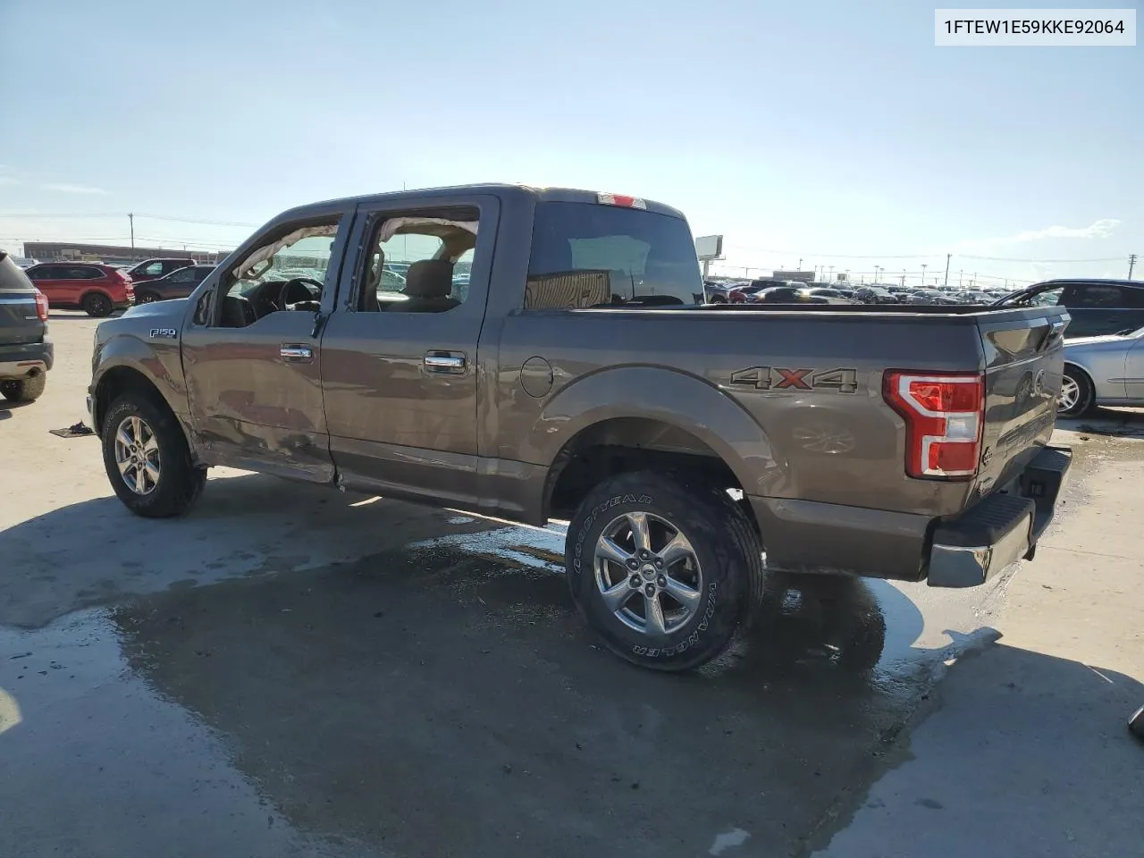 2019 Ford F150 Supercrew VIN: 1FTEW1E59KKE92064 Lot: 72545164