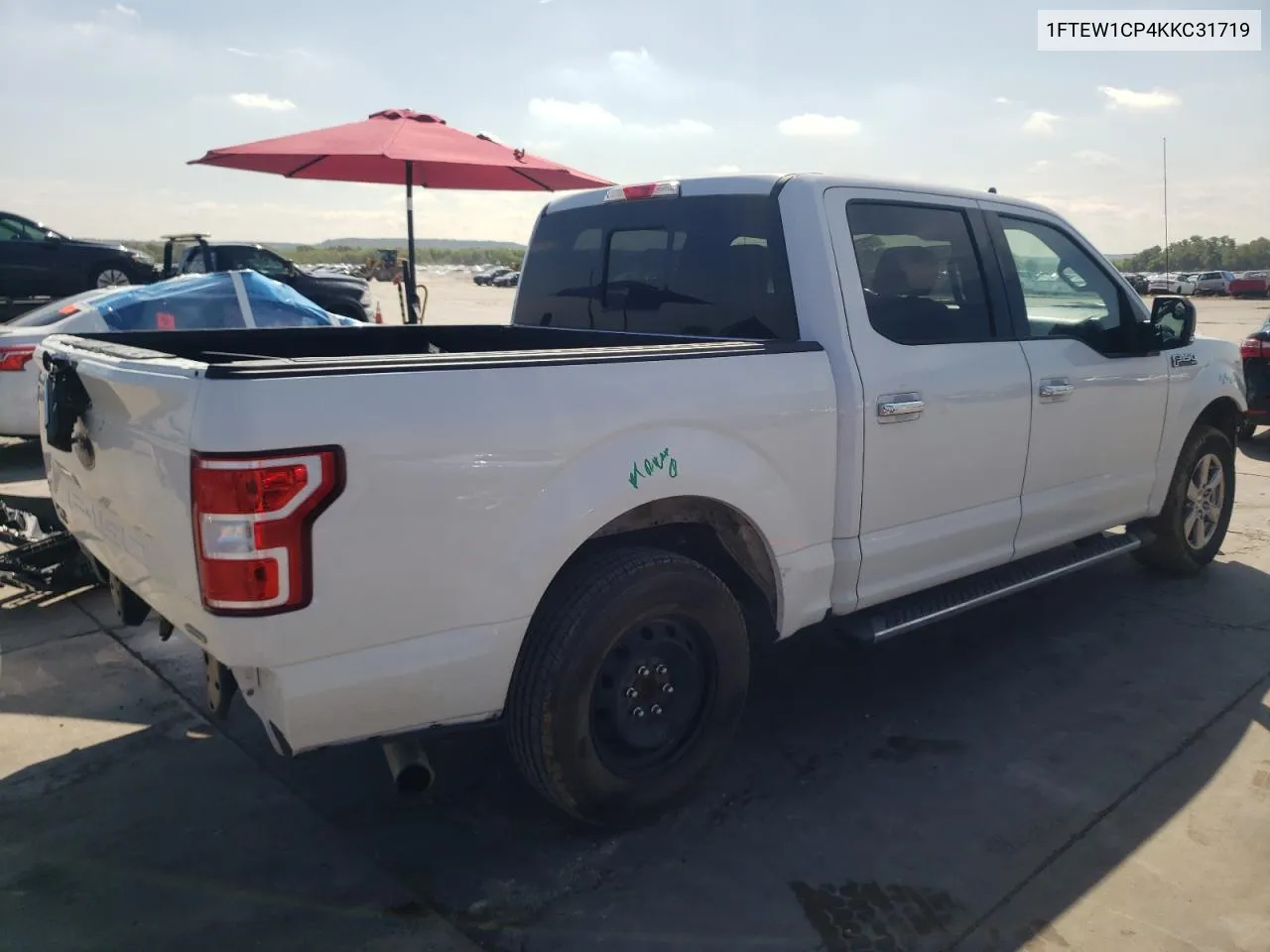 2019 Ford F150 Supercrew VIN: 1FTEW1CP4KKC31719 Lot: 72577674