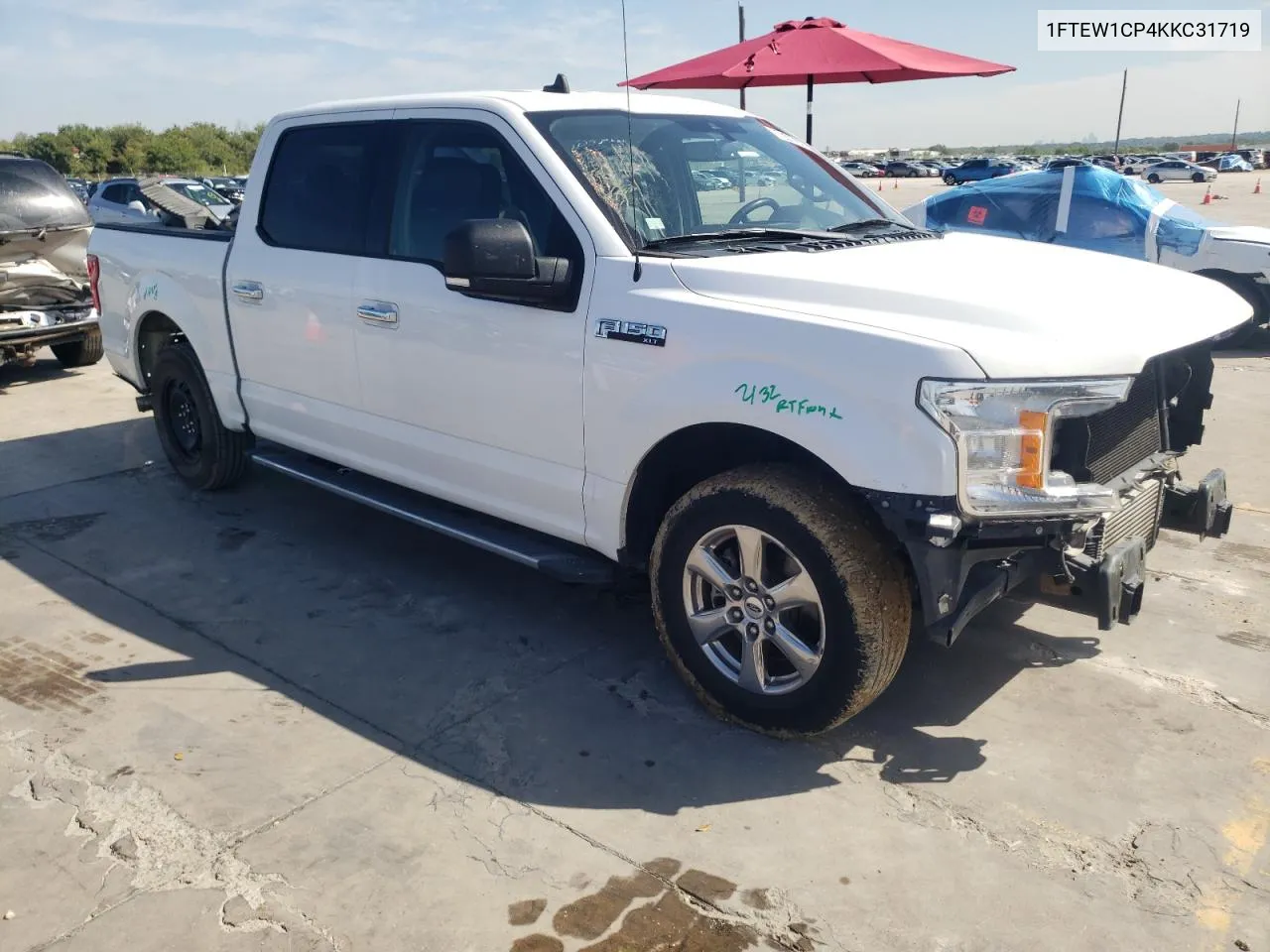 2019 Ford F150 Supercrew VIN: 1FTEW1CP4KKC31719 Lot: 72577674