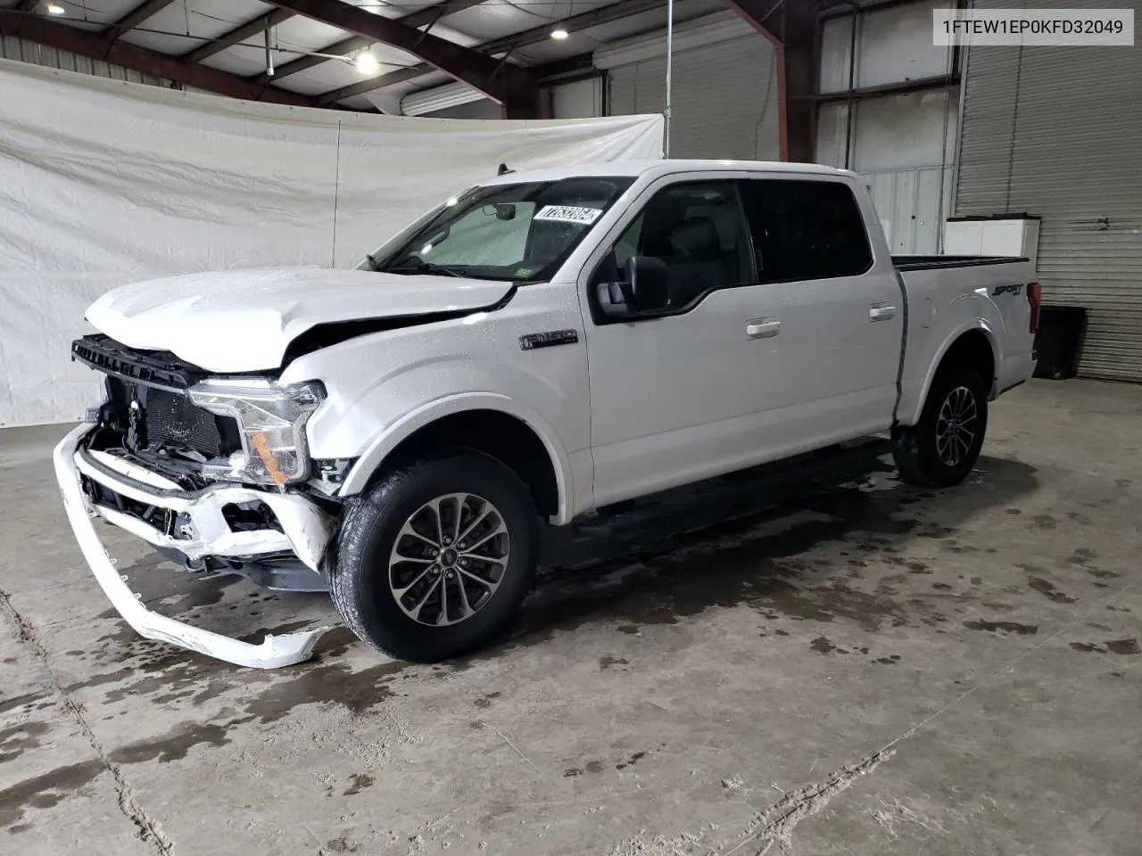 2019 Ford F150 Supercrew VIN: 1FTEW1EP0KFD32049 Lot: 72632864