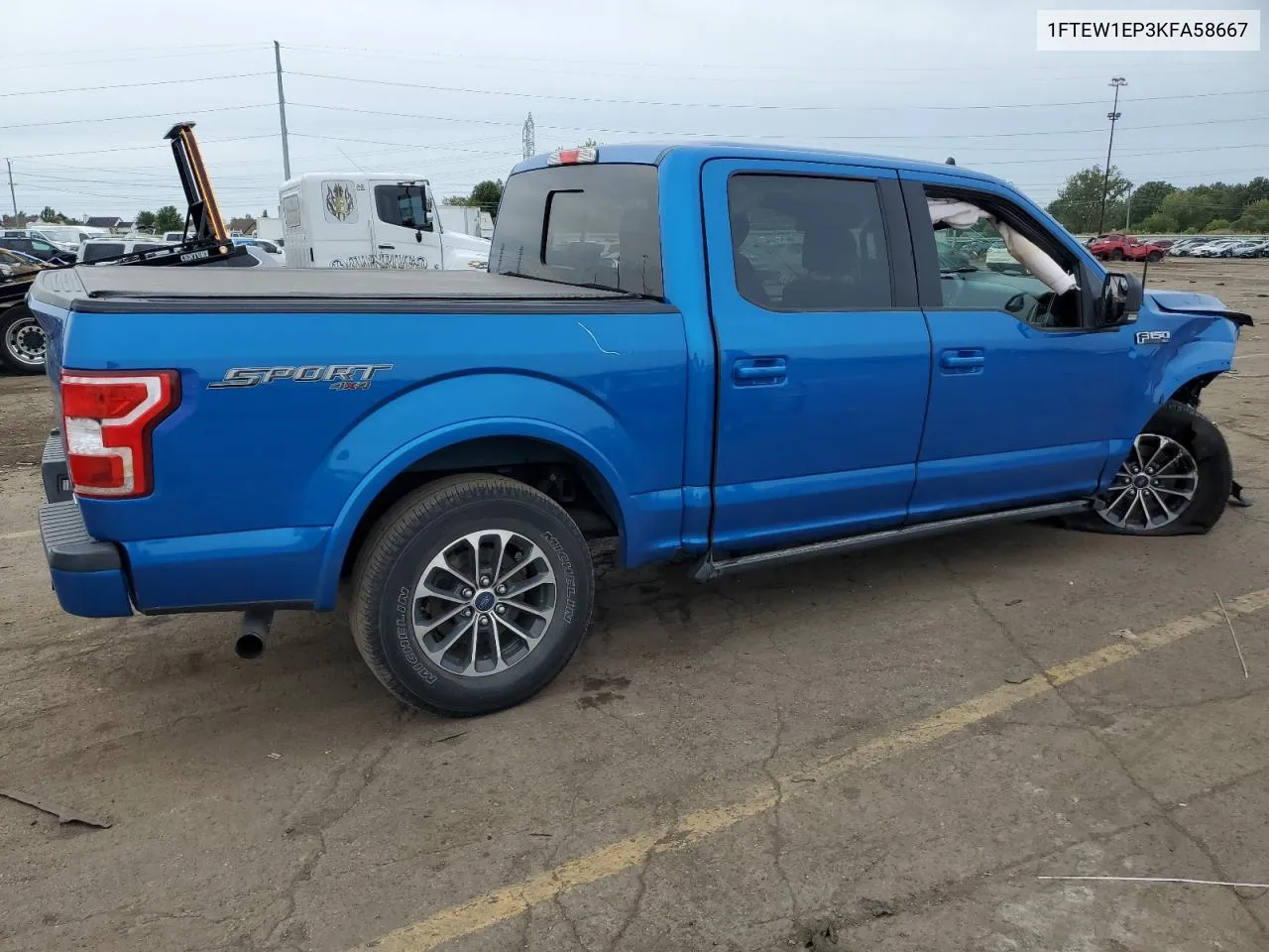 2019 Ford F150 Supercrew VIN: 1FTEW1EP3KFA58667 Lot: 72837834