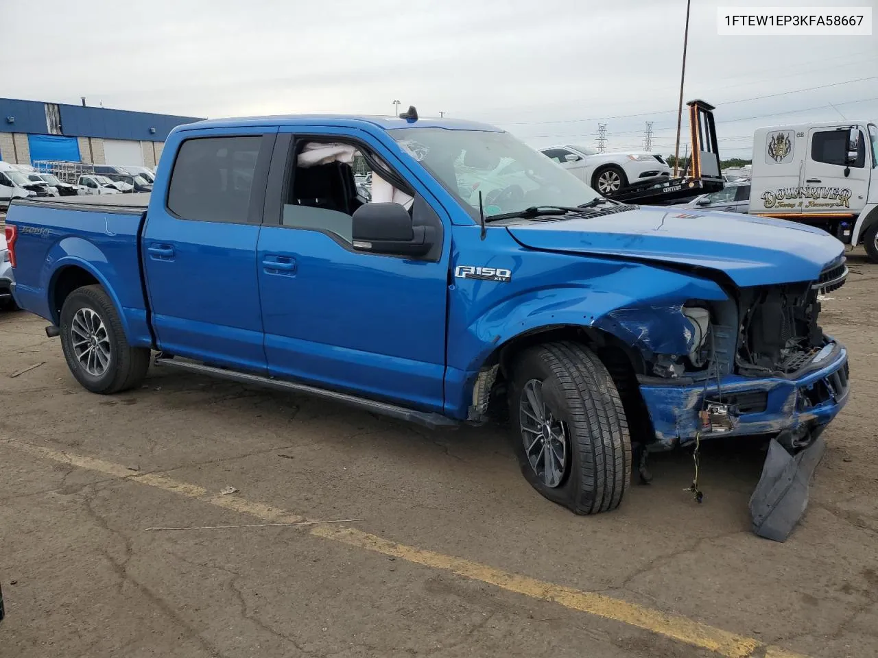 2019 Ford F150 Supercrew VIN: 1FTEW1EP3KFA58667 Lot: 72837834