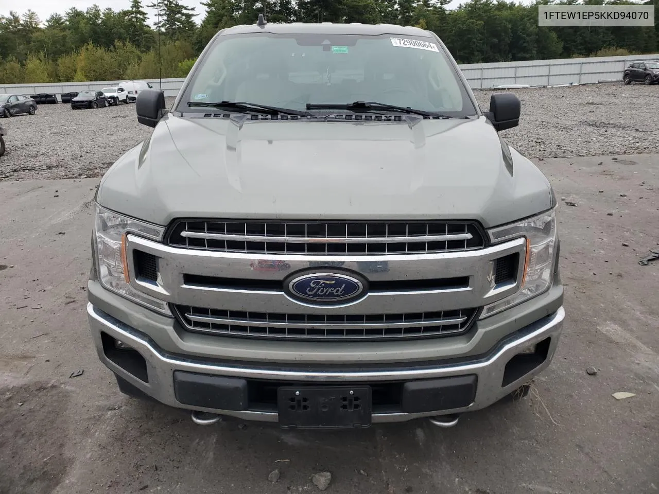 2019 Ford F150 Supercrew VIN: 1FTEW1EP5KKD94070 Lot: 72900664