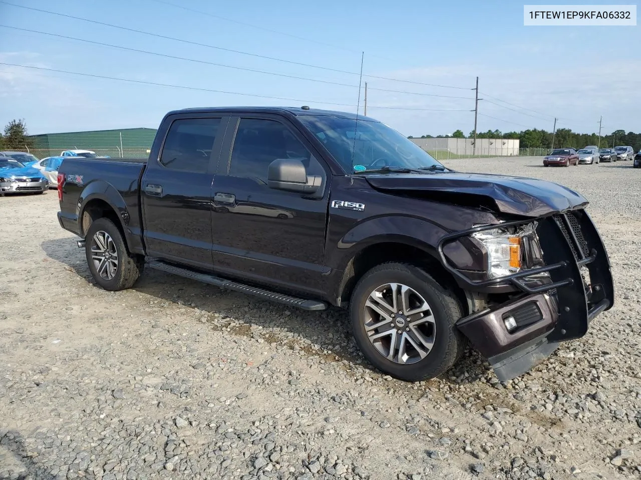 2019 Ford F150 Supercrew VIN: 1FTEW1EP9KFA06332 Lot: 72916854