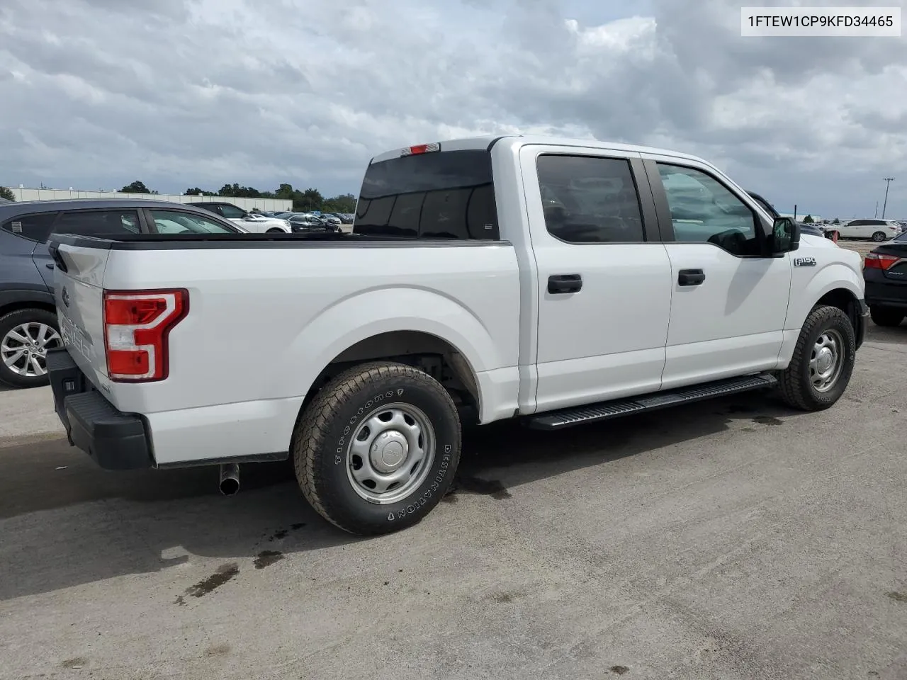 2019 Ford F150 Supercrew VIN: 1FTEW1CP9KFD34465 Lot: 72976744