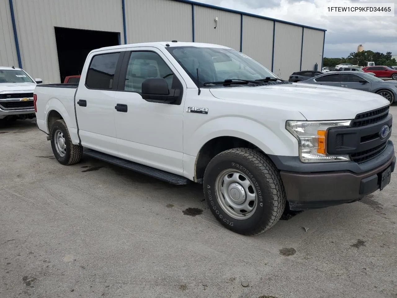 1FTEW1CP9KFD34465 2019 Ford F150 Supercrew