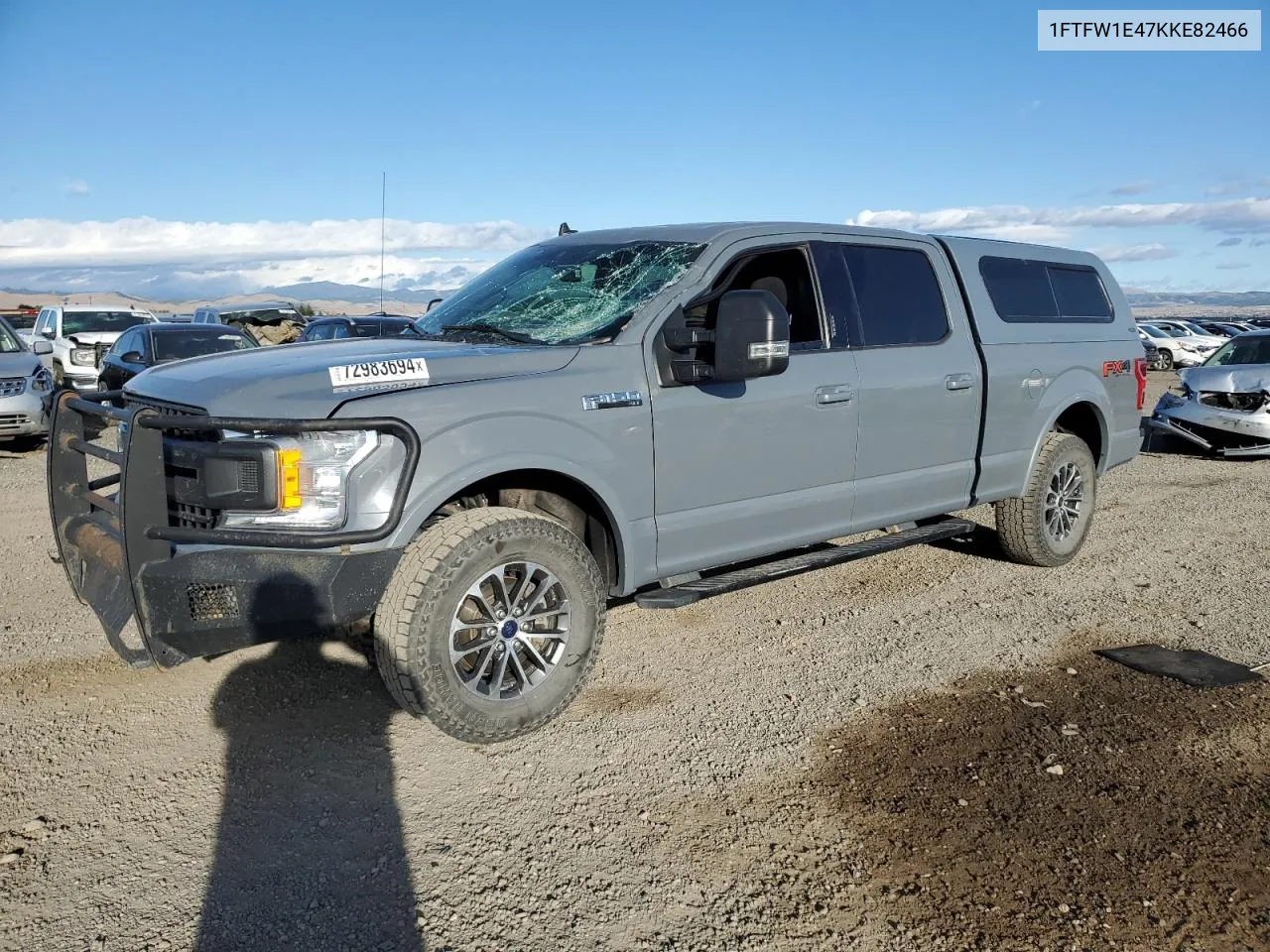 2019 Ford F150 Supercrew VIN: 1FTFW1E47KKE82466 Lot: 72983694