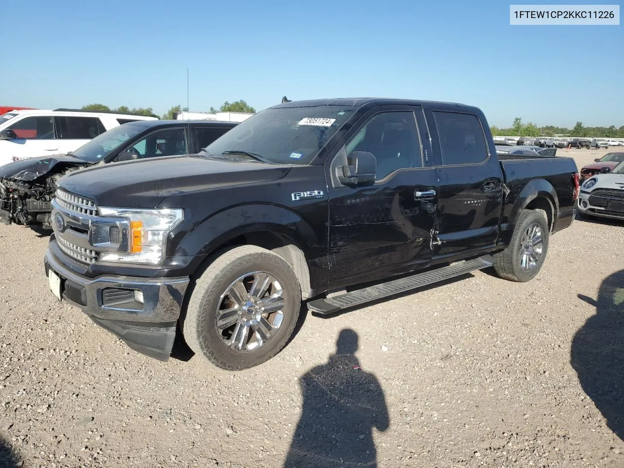 2019 Ford F150 Supercrew VIN: 1FTEW1CP2KKC11226 Lot: 73051724