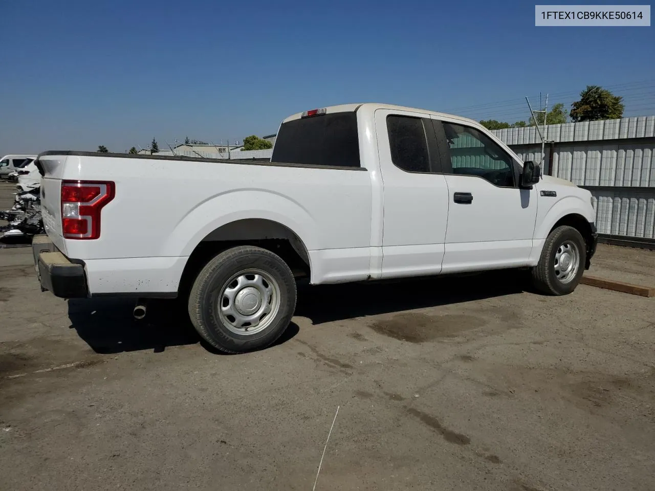 2019 Ford F150 Super Cab VIN: 1FTEX1CB9KKE50614 Lot: 73064294