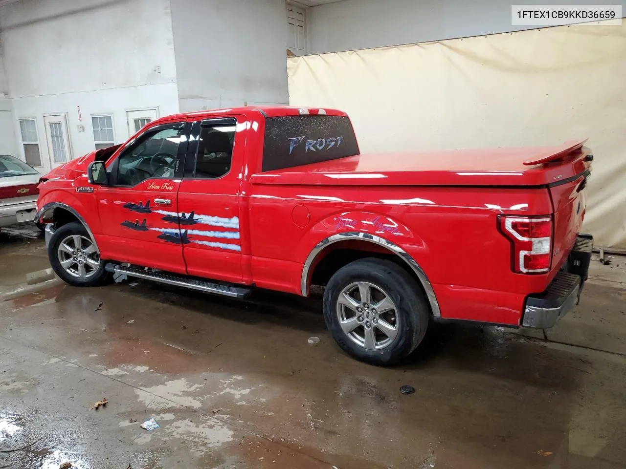 1FTEX1CB9KKD36659 2019 Ford F150 Super Cab