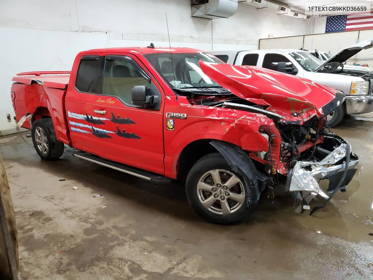 1FTEX1CB9KKD36659 2019 Ford F150 Super Cab