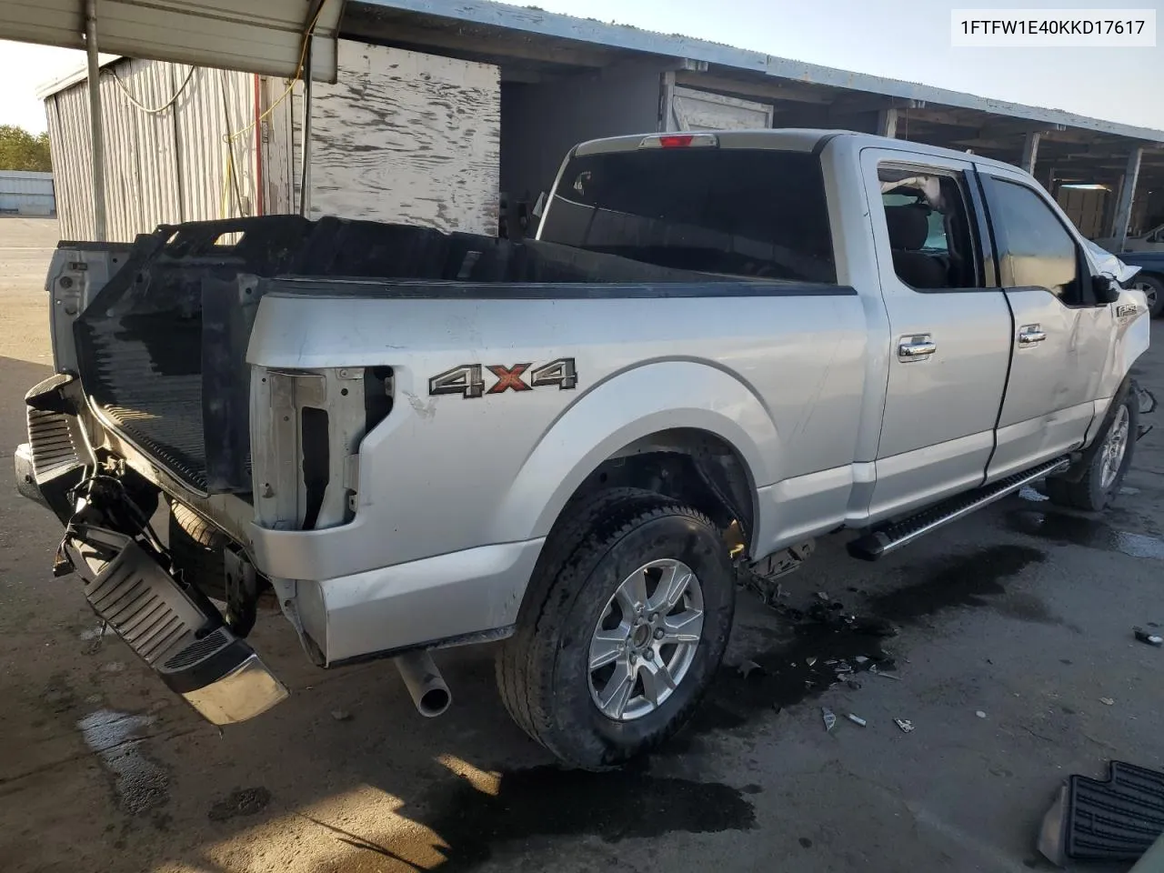 2019 Ford F150 Supercrew VIN: 1FTFW1E40KKD17617 Lot: 73304934