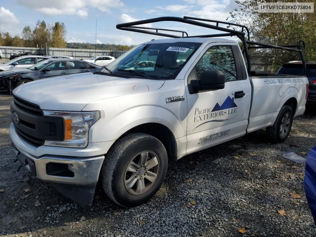 2019 Ford F150 VIN: 1FTMF1CB3KKD73804 Lot: 73308244