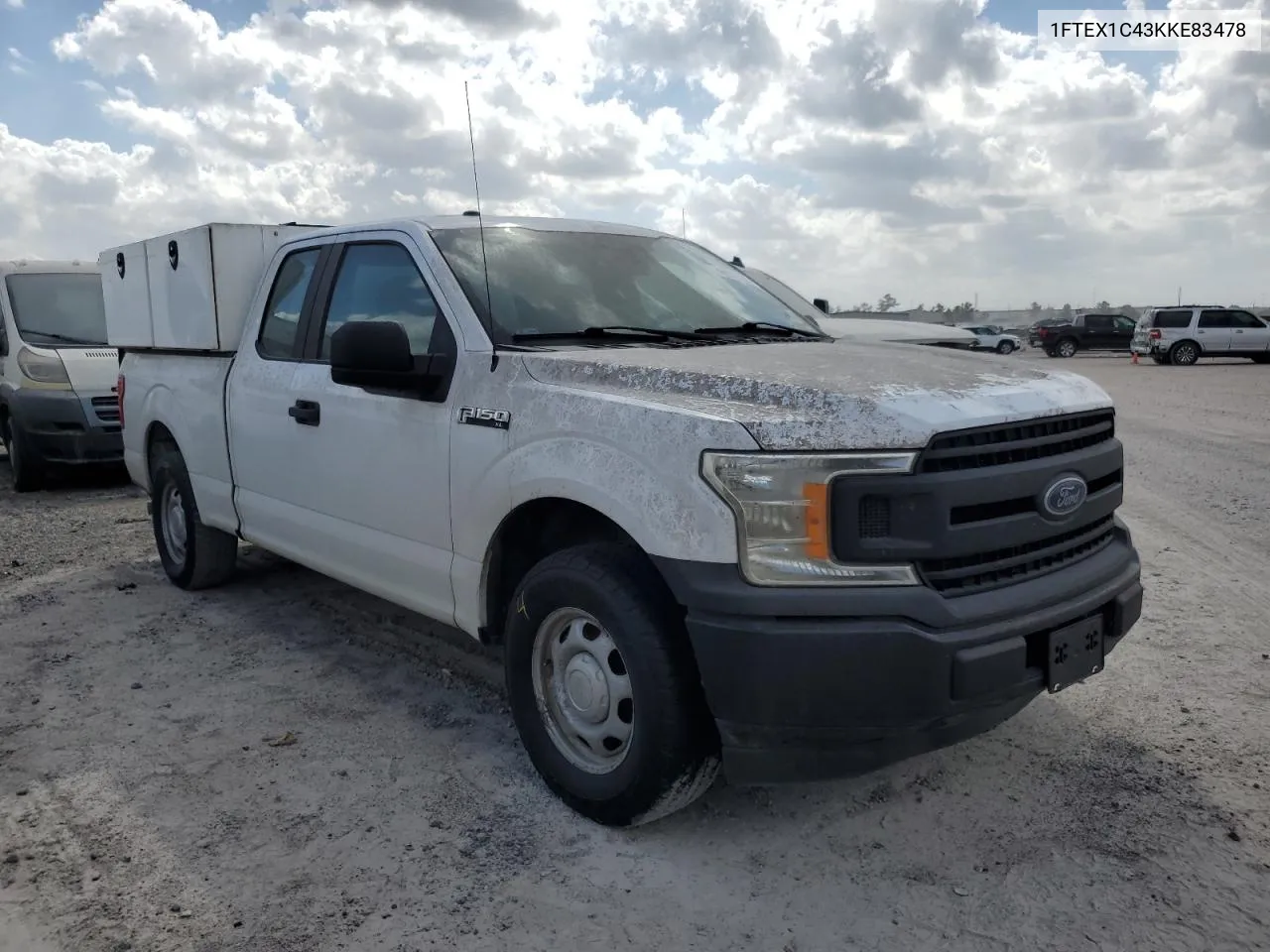 2019 Ford F150 Super Cab VIN: 1FTEX1C43KKE83478 Lot: 73702914