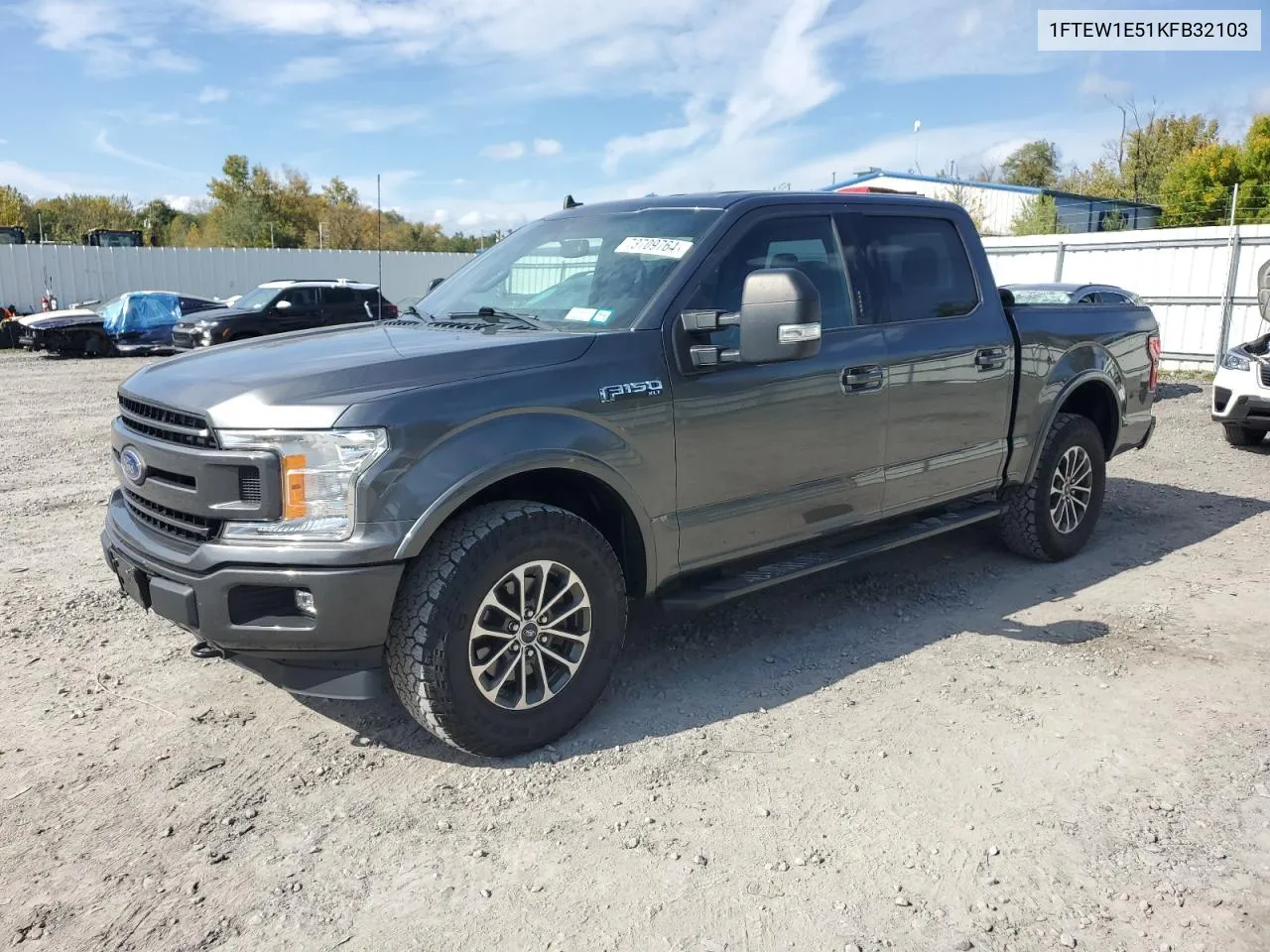 2019 Ford F150 Supercrew VIN: 1FTEW1E51KFB32103 Lot: 73709764