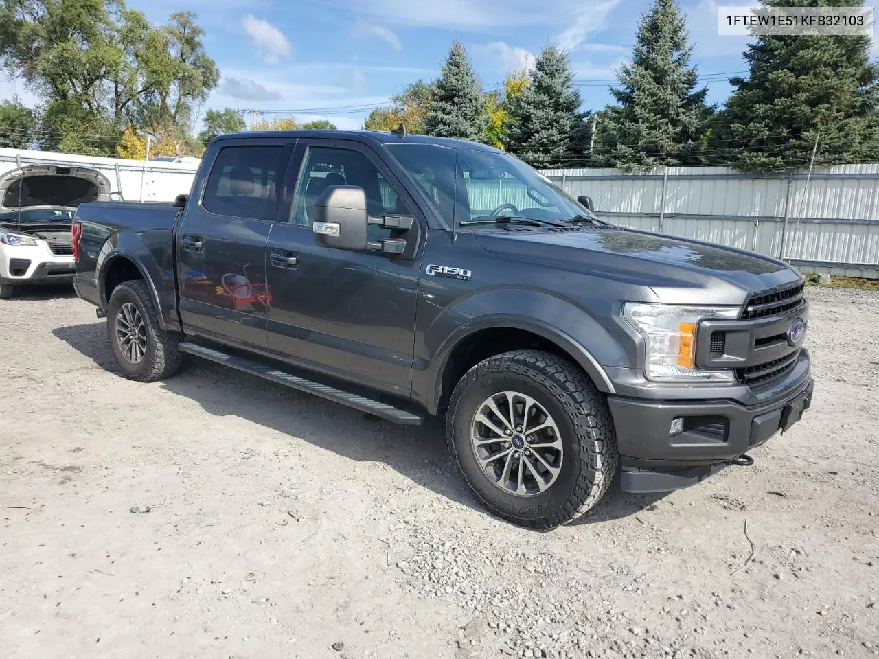 2019 Ford F150 Supercrew VIN: 1FTEW1E51KFB32103 Lot: 73709764