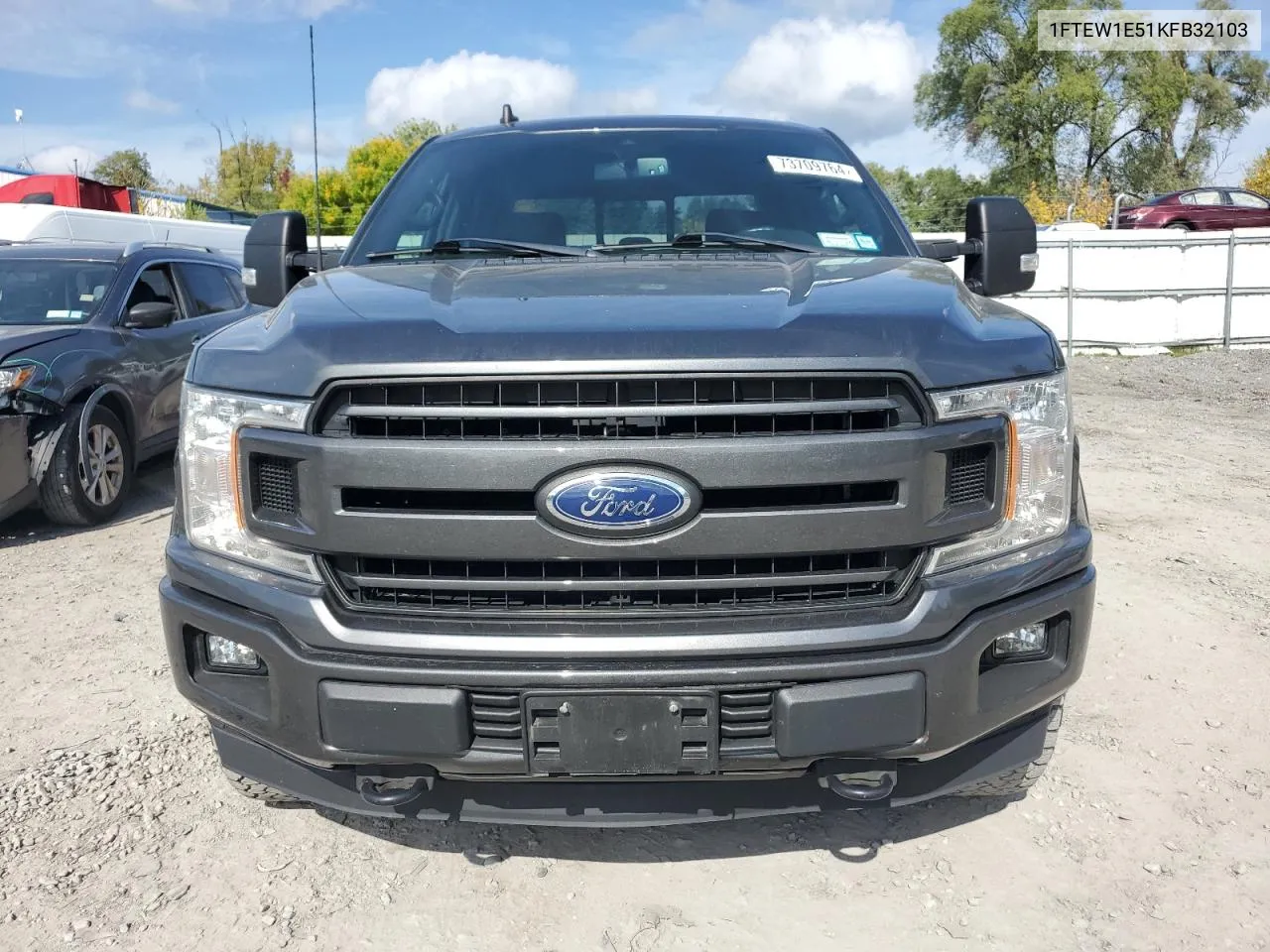 2019 Ford F150 Supercrew VIN: 1FTEW1E51KFB32103 Lot: 73709764