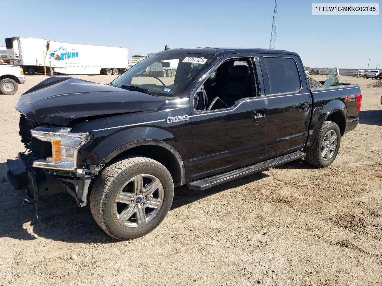 2019 Ford F150 Supercrew VIN: 1FTEW1E49KKC02185 Lot: 73727124