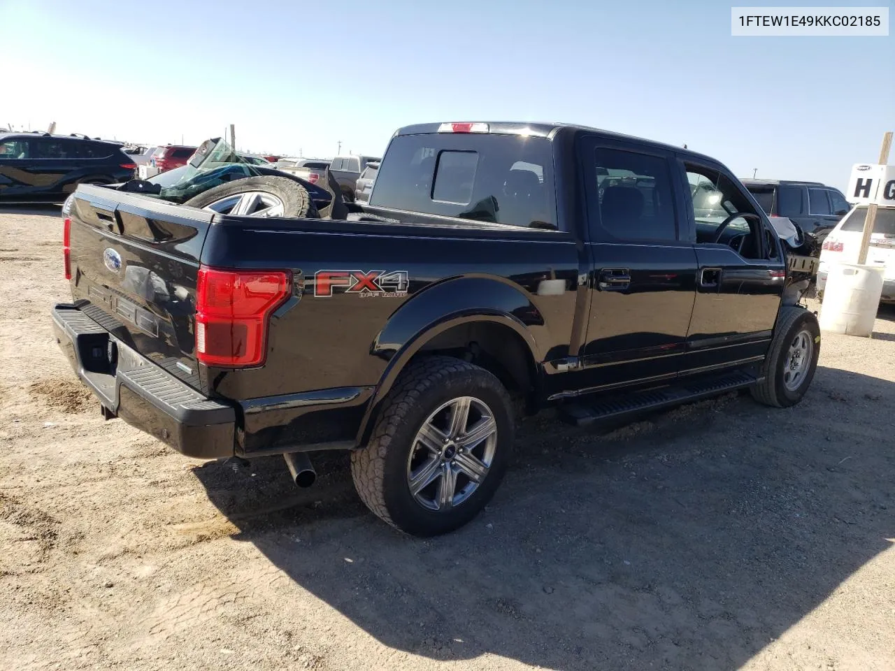 2019 Ford F150 Supercrew VIN: 1FTEW1E49KKC02185 Lot: 73727124