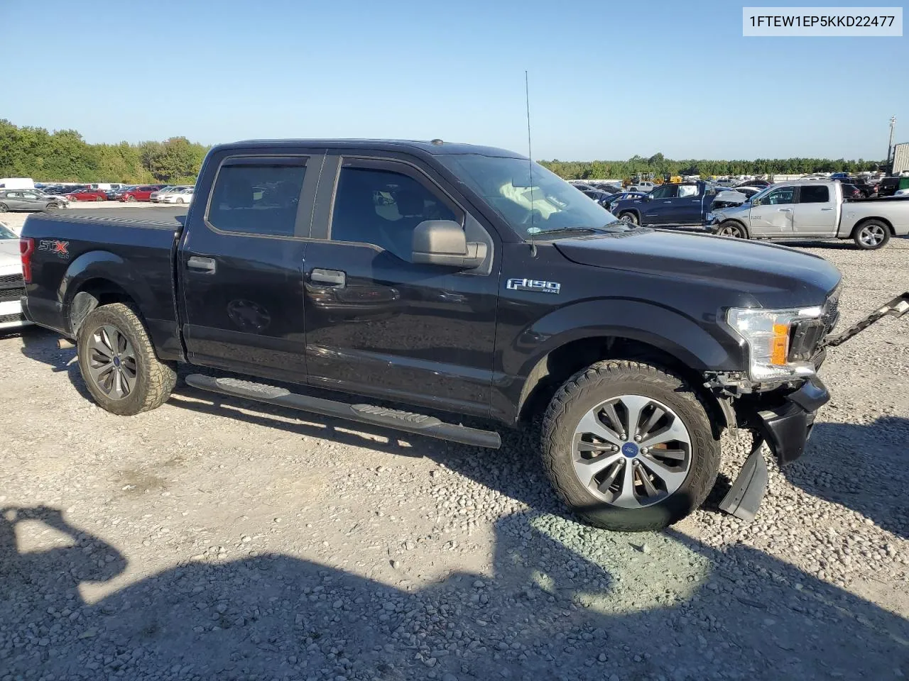 2019 Ford F150 Supercrew VIN: 1FTEW1EP5KKD22477 Lot: 74027314