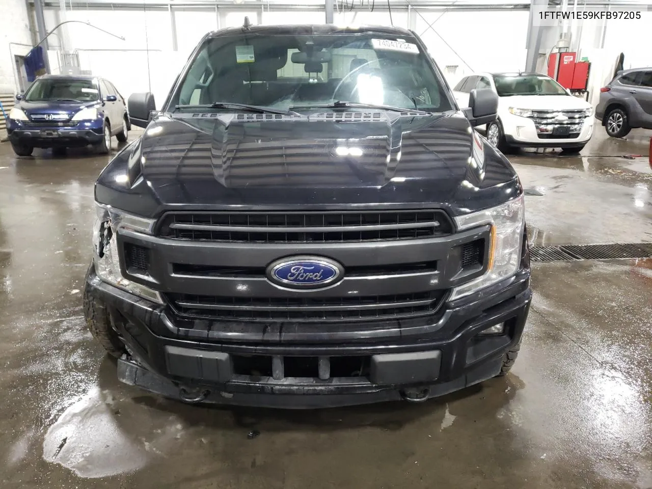 2019 Ford F150 Supercrew VIN: 1FTFW1E59KFB97205 Lot: 74047234