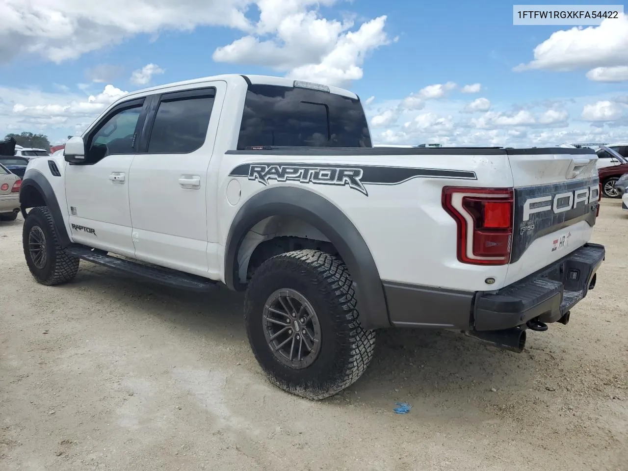 2019 Ford F150 Raptor VIN: 1FTFW1RGXKFA54422 Lot: 74139604